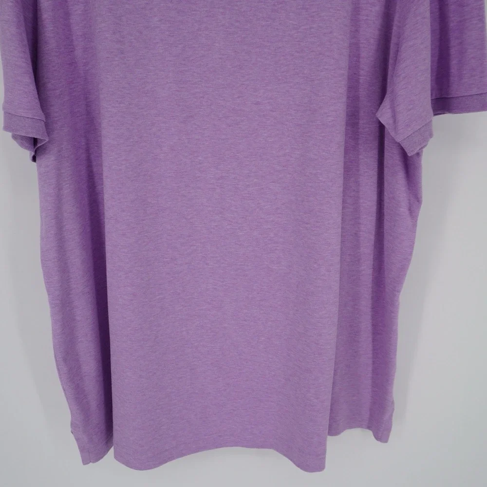 Polo Ralph Lauren Polo Shirt Men XXL Lavender Classic Fit Soft Cotton Flesh Pony